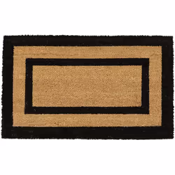 Détails sur le paillasson fibres de coco • Dimensions H x l x P: 1,5 x 75 x 45 cm • Poids: 2,1 kg • Face supérieure en fibres ...