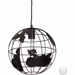 Détails sur la suspension globe Globe terrestre 31 cm de hauteur Diamètre du globe: 30 cm env. Suspension: 10 cm de diamètre  ...