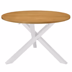 Table de salon salle a manger design blanc 120 cm MDF