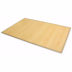 Tapis en bambou avec bordure en coton Couleur: naturel Dimension: 60cm x 240cm Lattes de bambou large de 17 mm Dessous anti-d ...