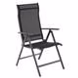 Chaise de jardin - SONGMICS - Pliable - Aluminium - Dossier réglable - Charge 150 kg