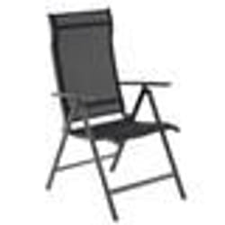 Chaise de jardin - SONGMICS - Pliable - Aluminium - Dossier réglable - Charge 150 kg