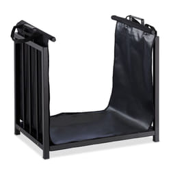 Helloshop26 - Support bois de cheminée en 51 cm acier noir