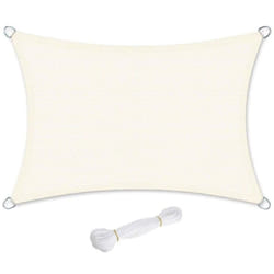 Helloshop26 - Voile d'ombrage en hdpe protection solaire protection anti uv perméable à l'air pour le jardin le balcon respirant perméable 3 x 4 m à
