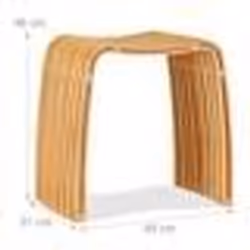 Tabouret repose pieds lamelle bois de bambou