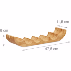 Détails sur l’étagère à bouteilles • Dimensions totales H x l x P: 8 x 47,5 x 11,5 cm • Pour 6 bouteilles • Poids: env. 1 kg  ...