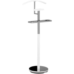 Helloshop26 - Valet de chambre portant à vêtements serviteur de chambre design blanc