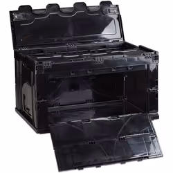 Boîte de Transport Pliable avec couvercle Boîte de rangement de haute qualité pour usage professionnel Caisse très stable à e ...