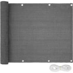 Canisse brise-vue pour balcon gris 75 cm