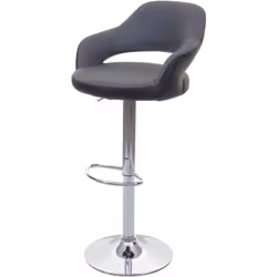 Le tabouret de bar peut pivoter à 360° et la hauteur peut être facilement ajustée à l'aide du ressort à gaz. Le repose-pieds  ...
