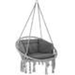 Fauteuil suspendu ELISA hamac meuble jardin diametre 80 cm gris