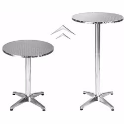 Utilisation polyvalente (Table de bar, Table de bistro, Table Haute, Table de Jardin, Table Aluminium, Mange débout). Table h ...