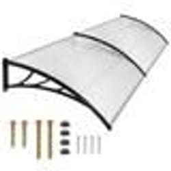 Auvent porte marquise abris de jardin moderne polycarbonate 200 cm