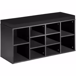 Dimensions totales (lxHxP) : 103,5 cm x 48 cm x 30 cm Petits compartiments (lxHxP) : 24 cm x 14 cm x 28,5 cm Grands compartim ...