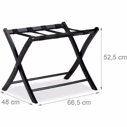 Détails sur le pose valise - Dimensions déplié H x L x P : env. 52,5 x 66,5 x 48 cm - Dimensions plié H x L x P : env. 69,5 x ...