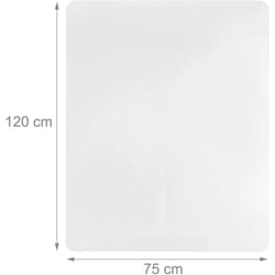 Helloshop26 - Tapis de protection bureau sol transparent 75 x 120 cm