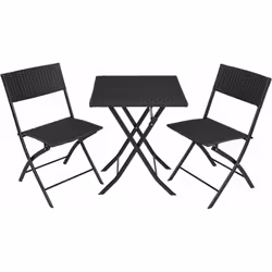 Chaises : Dimensions (lxPxH) : environ 45 x 54,5 x 81 cm Dimensions pliées (lxPxH) : environ 45 x 12 x 94 cm Surface d’assise ...