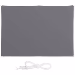 Voile d ombrage rectangle 2 x 3 m gris