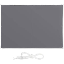 Voile d ombrage rectangle 2 x 3 m gris