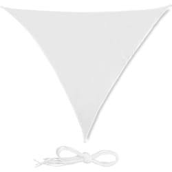 Helloshop26 - Voile d'ombrage triangle 3 x 3 x 3 m blanc