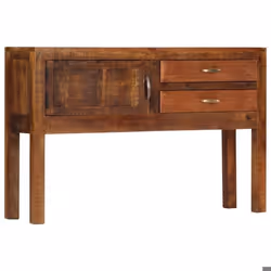 Buffet bahut armoire console meuble de rangement 118 cm bois de manguier massif