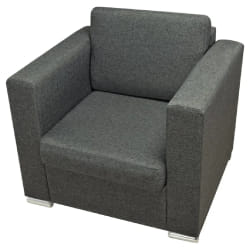 Helloshop26 Fauteuil 1102085/3 - Gris foncé