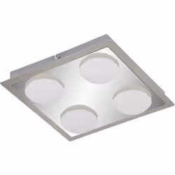 Plafonnier LED Briloner, plafonnier, lampe de salle de bain, avec ampoule à 4 flammes Ce plafonnier brille avant tout par son ...