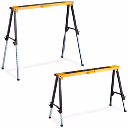 Tréteaux télescopiques Hauteur réglable 12 niveaux entre 64 et 91,5 cm Pied télescopique pour une utilisation flexible Solide ...