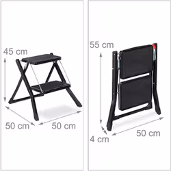 Petite échelle pour le travail de tous les jours De grande utilité pour les travaux domestiques Peu encombrant quand il est p ...
