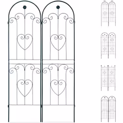 Propriétés Set: grille avec ornements décoratifs en set de 2 - Dimensions par grille HxlxP: env. 180 x 50 x 1,5 cm Design: le ...