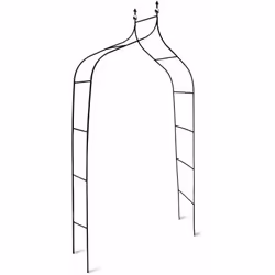 Aménagez la zone d'entrée de votre jardin avec une arche à rosiers décorative. Cette arche à rosiers royale est munie d'une p ...