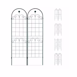 Propriétés Set: grille avec ornements décoratifs en set de 2 - Dimensions par grille HxlxP: env. 180 x 50 x 1,5 cm Design: le ...