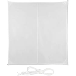 Helloshop26 - Voile d'ombrage carré 3 x 3 m blanc