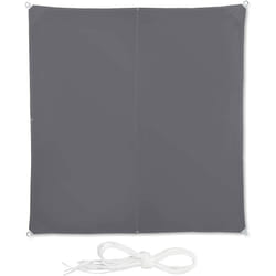 Voile d'ombrage carré 3 x 3 m gris