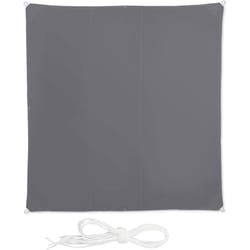 Helloshop26 - Voile d'ombrage carré 4 x 4 m gris