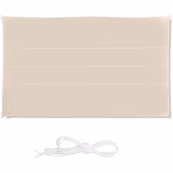 Voile dombrage - Beige - 4 x 6 m - Imperméable - Résistant aux UV - Montage facile