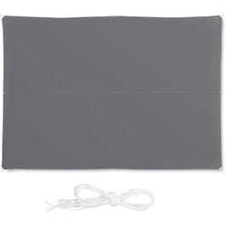 Helloshop26 - Voile d'ombrage rectangle 4 x 6 m gris