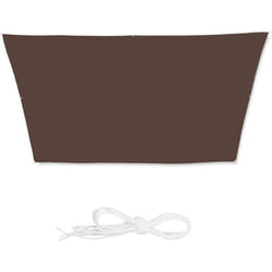 Helloshop26 - Voile d'ombrage trapèze 3 x 5,5 x 4 m brun