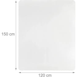 Tapis de protection bureau sol transparent 120 x 150 cm