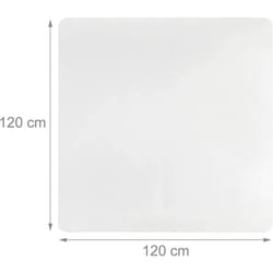 Helloshop26 - Tapis de protection bureau sol transparent 120 x 120 cm