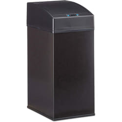 Poubelle automatique cuisine design capteur couvercle seau intérieur 7 litres noir