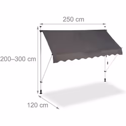 Agréable : Profitez de l’été dans le jardin, sur le balcon ou la terrasse. Protection : Le store vous protège des soudaines p ...