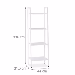 Etagère vintage avec 4 espaces de stockage pour un gain de place Espace de rangement suffisant sur 4 étages Disposition en ma ...