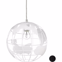 Détails sur la suspension globe Globe terrestre 31 cm de hauteur Diamètre du globe: 30 cm env. Suspension: 10 cm de diamètre ...