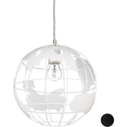 Helloshop26 - Lampe murale lampadaire décoration design à suspension abat-jour boule globe blanc