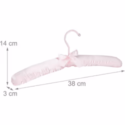 Cintres avec Revêtement en satin Rembourrage doux qui évite les plis Tissu brillant avec lanière décorative Optique glamour d ...