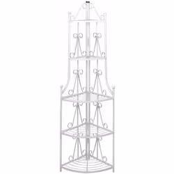 Etagère d'angle pour plantes. Pour usage intérieur ou extérieur. Caractéristiques techniques : Dimensions : 36 x 160 cm Matér ...