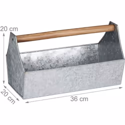 Rangement transportable Seau de fleurs pour des petites plantes, des graines et des herbes Forme rustique à l’apparence de zi ...
