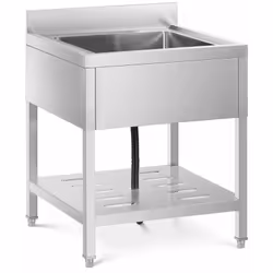 Matériau Acier inoxydable Dimensions de l'évier professionnel (Lxl) 70 x 70 Dimensions du bac (Lxl) 50 x 50 cm Profondeur du  ...