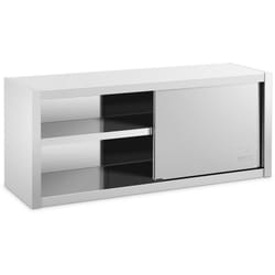 Helloshop26 - Armoire murale en inox haute de cuisine placard rangement professionnelle - 140 x 45 cm